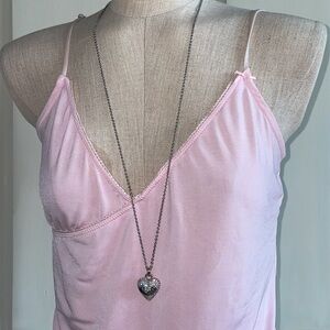 JUICY COUTURE SPARKLY HEART NECKLACE!